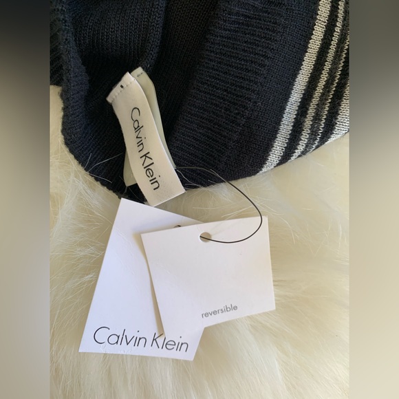 *NWT CALVIN KLEIN Double Sided Reversible Beanie Winter Hat NWT - Picture 5 of 6